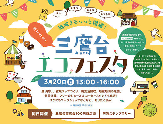 「地域まるっっと循環!三鷹台エコフェスタ」に出店しました